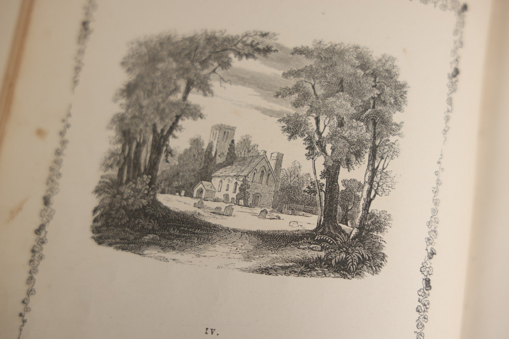 Lot 145 - "Elegy Written In A Country Churchyard" Antique Poetry Book By Thomas Gray, Illustrated With Engravings, Daniel Webster Memorial, Decorative Brown Cloth Boards With Gilt Cartouche, W.P. Fetridge & Co., Publishers, New York And Boston, 1868