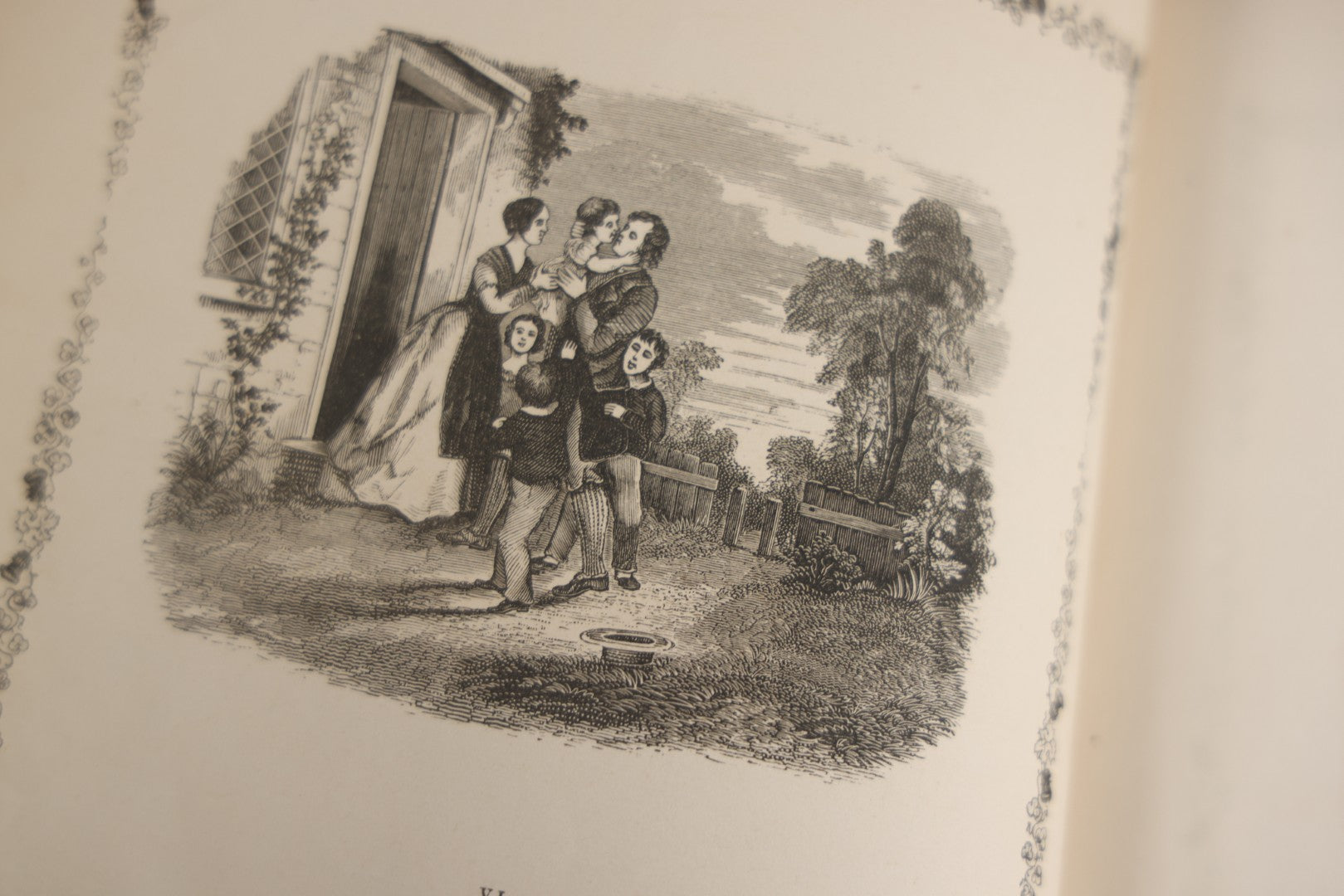 Lot 145 - "Elegy Written In A Country Churchyard" Antique Poetry Book By Thomas Gray, Illustrated With Engravings, Daniel Webster Memorial, Decorative Brown Cloth Boards With Gilt Cartouche, W.P. Fetridge & Co., Publishers, New York And Boston, 1871