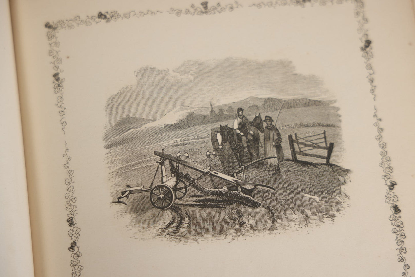 Lot 145 - "Elegy Written In A Country Churchyard" Antique Poetry Book By Thomas Gray, Illustrated With Engravings, Daniel Webster Memorial, Decorative Brown Cloth Boards With Gilt Cartouche, W.P. Fetridge & Co., Publishers, New York And Boston, 1872