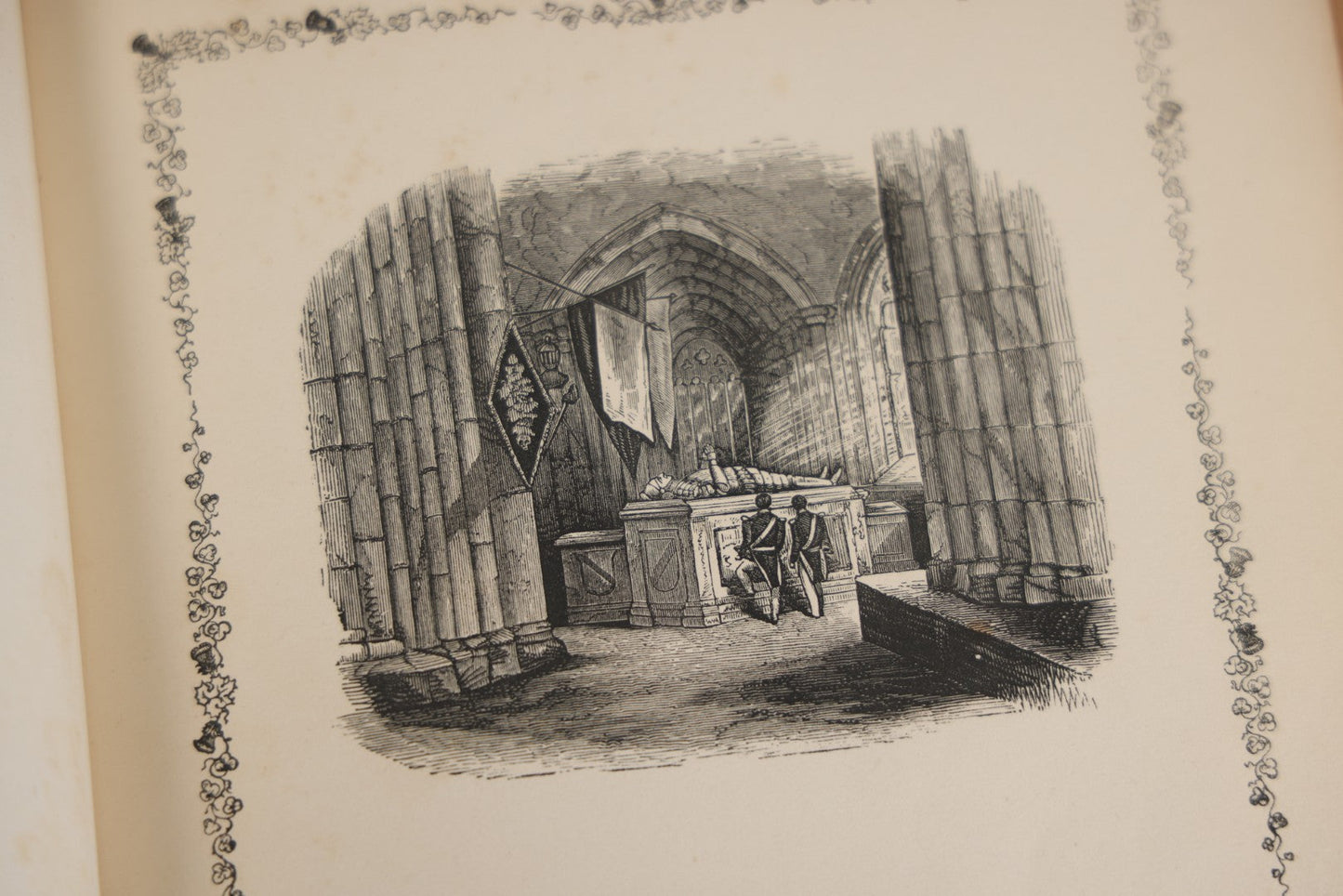 Lot 145 - "Elegy Written In A Country Churchyard" Antique Poetry Book By Thomas Gray, Illustrated With Engravings, Daniel Webster Memorial, Decorative Brown Cloth Boards With Gilt Cartouche, W.P. Fetridge & Co., Publishers, New York And Boston, 1876