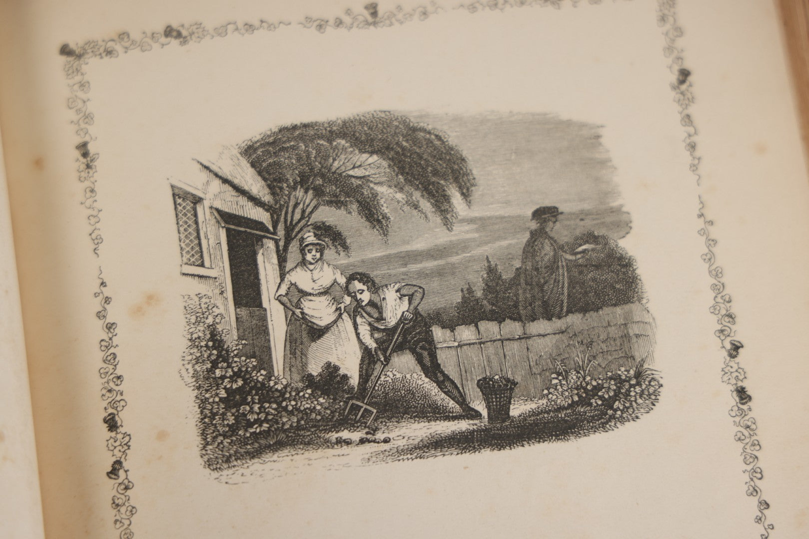 Lot 145 - "Elegy Written In A Country Churchyard" Antique Poetry Book By Thomas Gray, Illustrated With Engravings, Daniel Webster Memorial, Decorative Brown Cloth Boards With Gilt Cartouche, W.P. Fetridge & Co., Publishers, New York And Boston, 1878