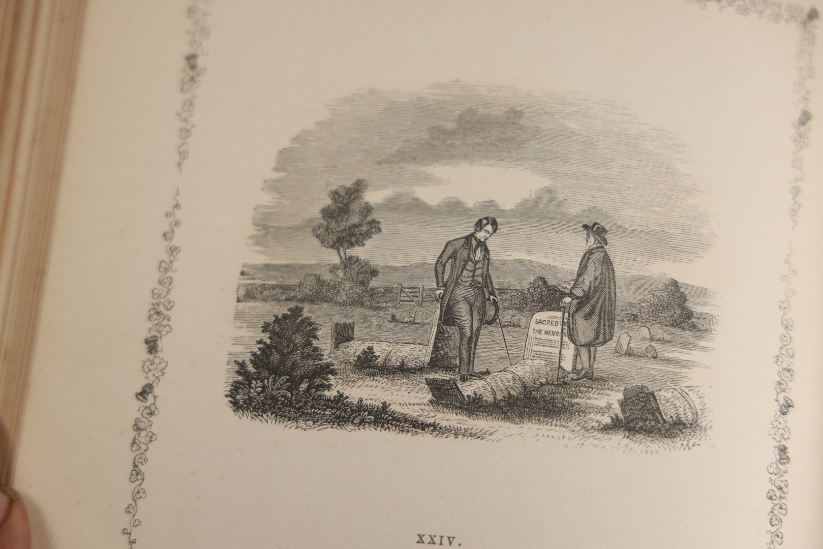 Lot 145 - "Elegy Written In A Country Churchyard" Antique Poetry Book By Thomas Gray, Illustrated With Engravings, Daniel Webster Memorial, Decorative Brown Cloth Boards With Gilt Cartouche, W.P. Fetridge & Co., Publishers, New York And Boston, 1881