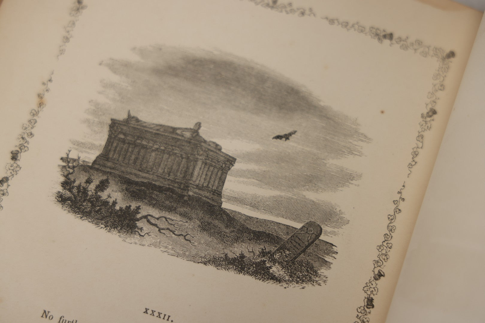Lot 145 - "Elegy Written In A Country Churchyard" Antique Poetry Book By Thomas Gray, Illustrated With Engravings, Daniel Webster Memorial, Decorative Brown Cloth Boards With Gilt Cartouche, W.P. Fetridge & Co., Publishers, New York And Boston, 1882