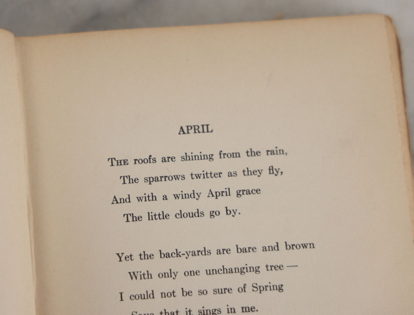 Lot 146 - "Rivers To The Sea" Antique Poetry Book By Sara Teasdale, Blue Cloth Boards With Gilt Title And Border, The Macmillan Company, New York, 1916 (Copyright 1915, Reprinted February 1916)
