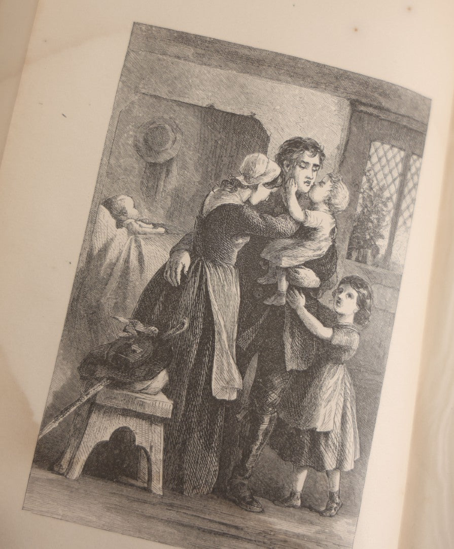 Lot 147 - "Enoch Arden" Antique Poetry Book By Alfred Tennyson, Illustrated With Engravings, Green Cloth Boards With Gilt Title And Nautical Motif, J.E. Tilton And Company, Publishers, Boston, 1865
