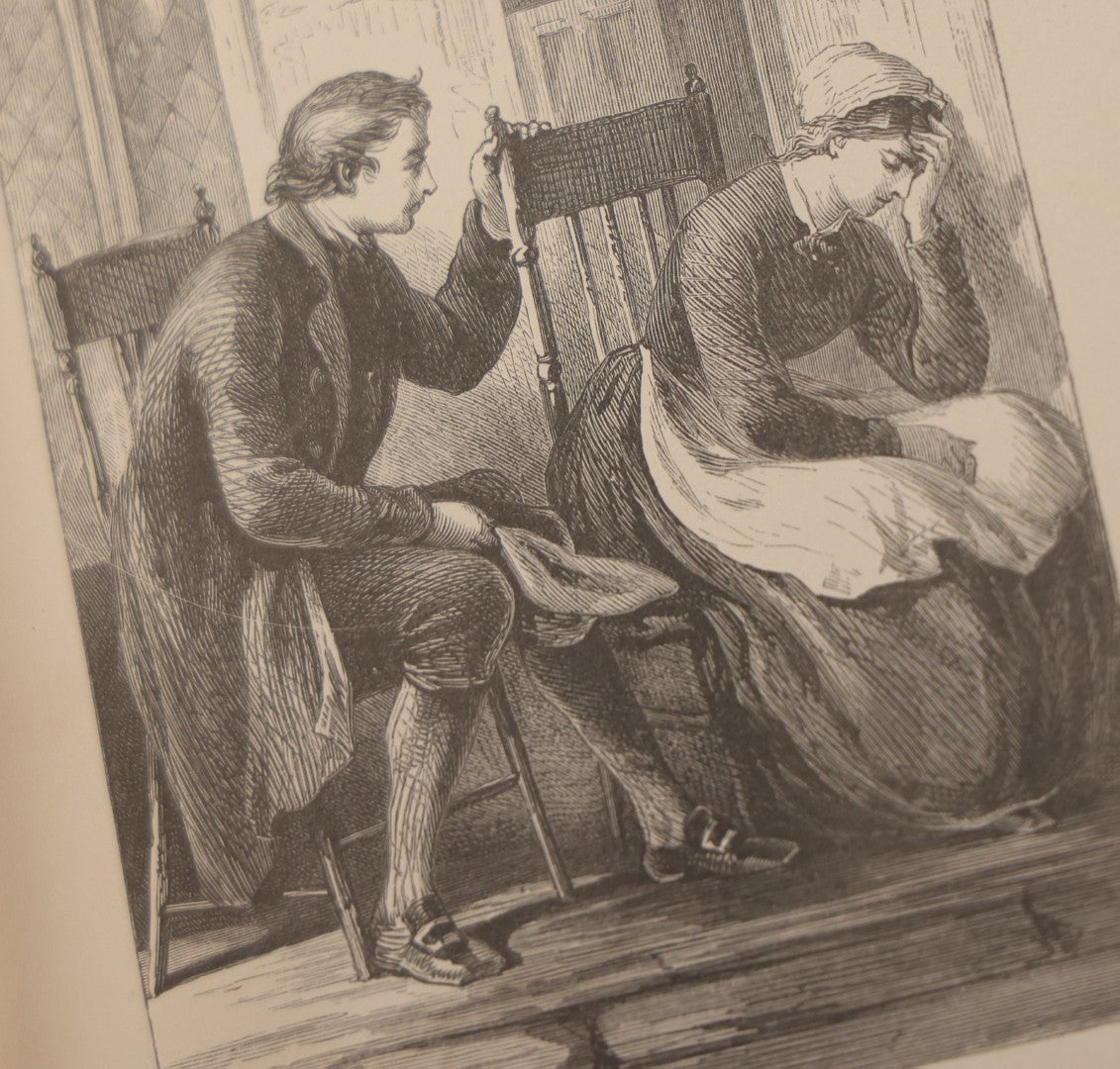 Lot 147 - "Enoch Arden" Antique Poetry Book By Alfred Tennyson, Illustrated With Engravings, Green Cloth Boards With Gilt Title And Nautical Motif, J.E. Tilton And Company, Publishers, Boston, 1865