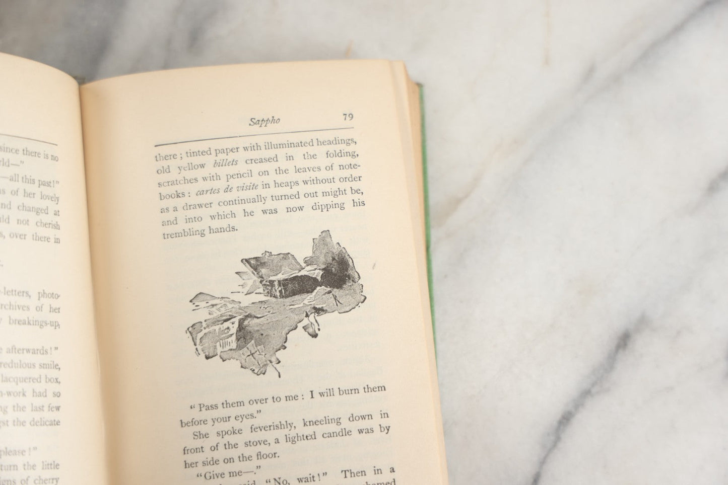 Lot 150 - "Sappho" Antique Book By Alphonse Daudet, Illustrated H.M. Caldwell Co., Publishers, New York And Boston, Circa 1900, Note Cover Board Warped 