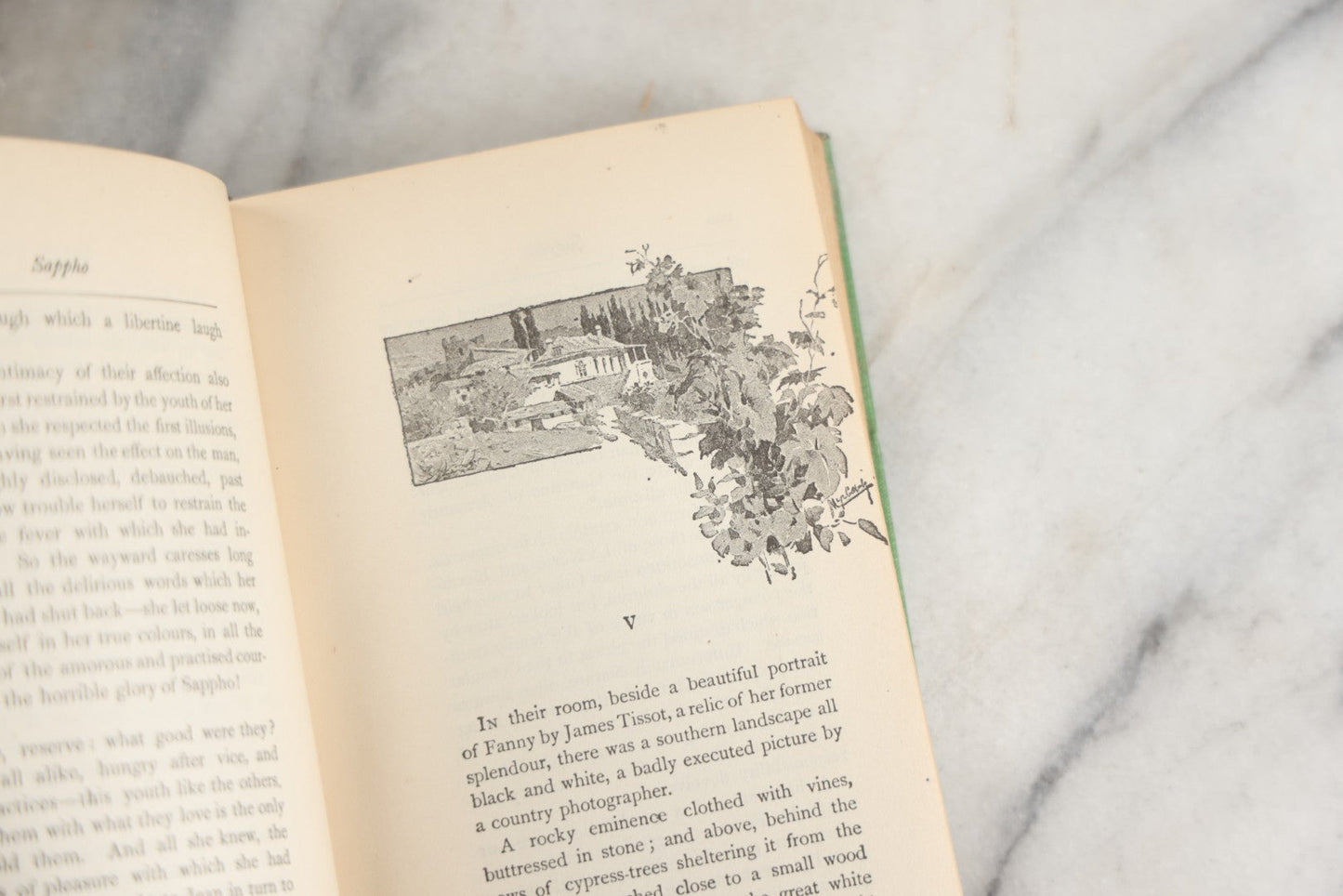 Lot 150 - "Sappho" Antique Book By Alphonse Daudet, Illustrated H.M. Caldwell Co., Publishers, New York And Boston, Circa 1900, Note Cover Board Warped 