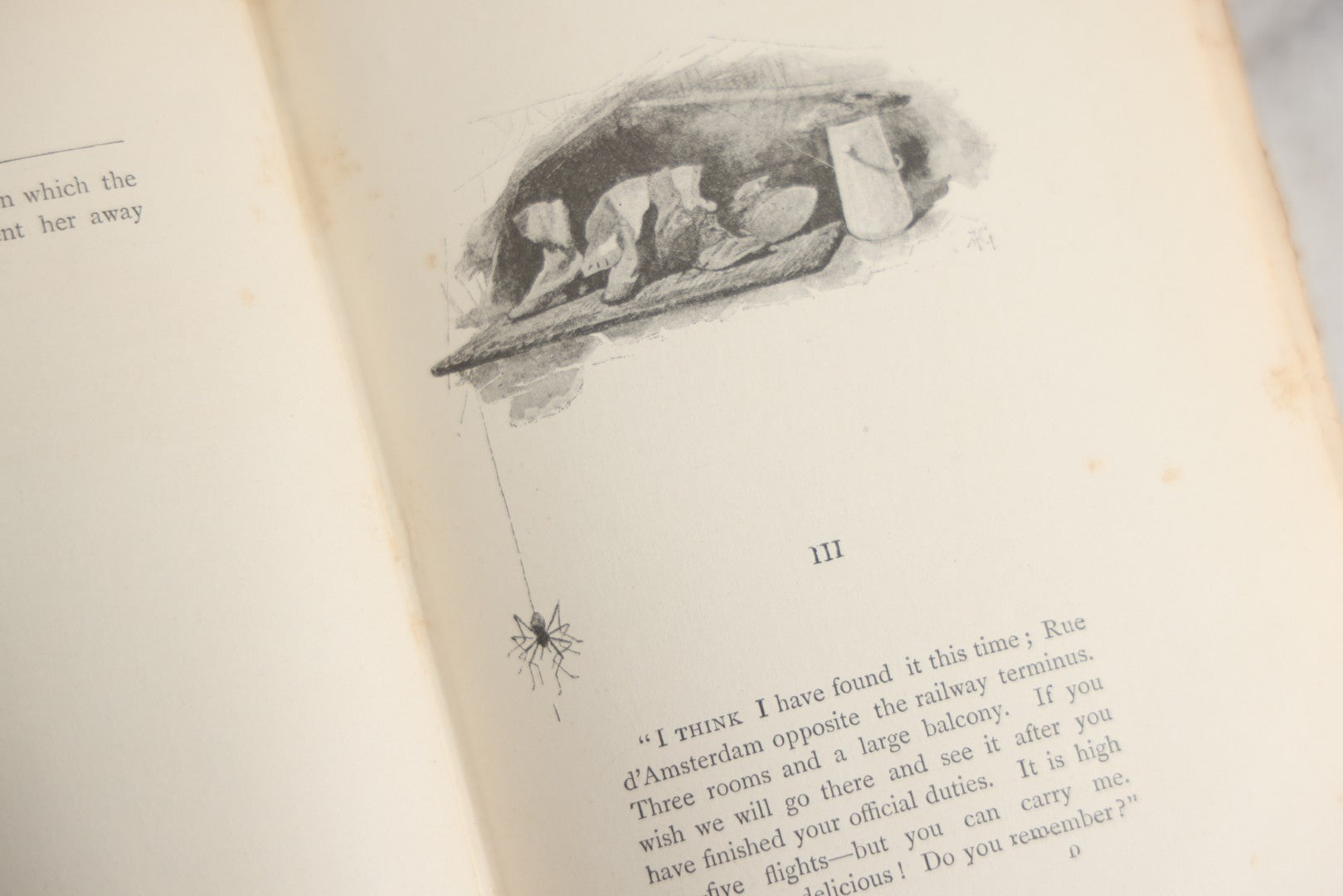 Lot 151 - "Sappho" Antique Book By Alphonse Daudet, Illustrated By Rossi, Myrbach, Etc., Translated By Henry Frith, Gilded Fore-Edge, J.M. Dent And Co., Publishers, London, , Circa 1895, Note Cover Board Warped, Heavy Foxing