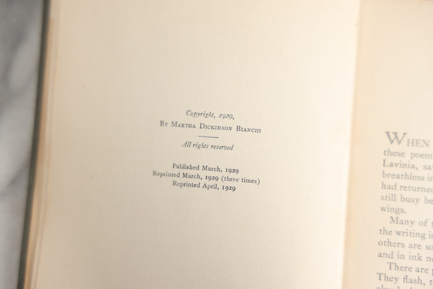 Lot 152 - "Further Poems Of Emily Dickinson" Vintage Poetry Book With Poems "Withheld From Publication By Her Sister Livnia," Edited By Her Niece, Martha Dickinson Bianchi And Alfred Leete Hampson, Little, Brown, And Company, Publishers, Boston, 1929