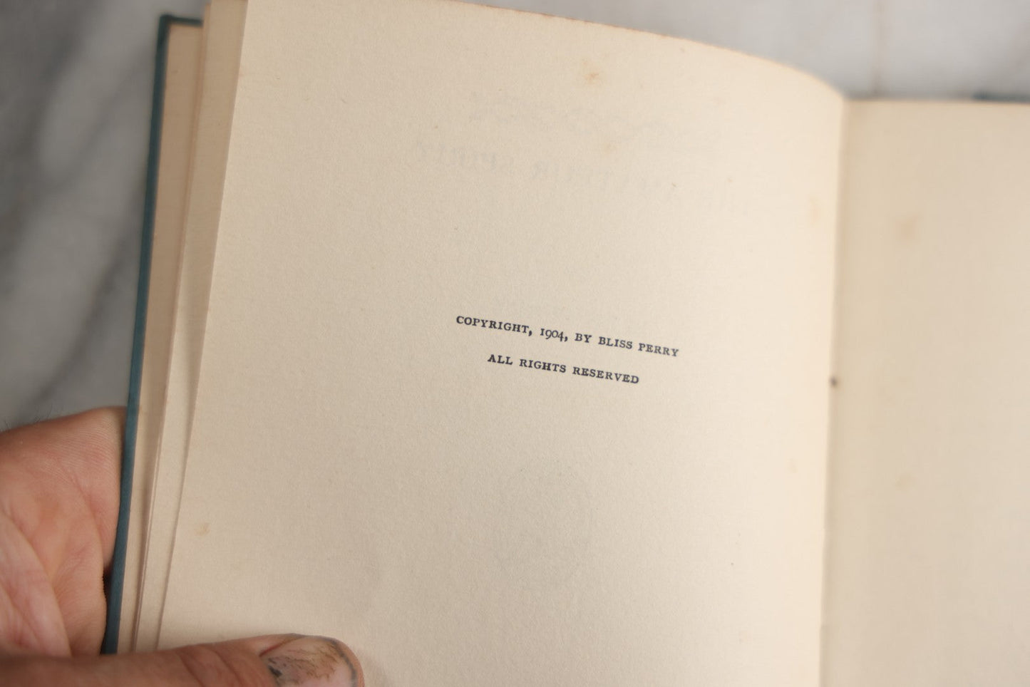 Lot 156 - "The Amateur Spirit" Antique Essay Book By Bliss Perry, On Love, Integrity, And Personal Fulfillment, Houghton Mifflin Company, Publishers, Boston And New York, 1915