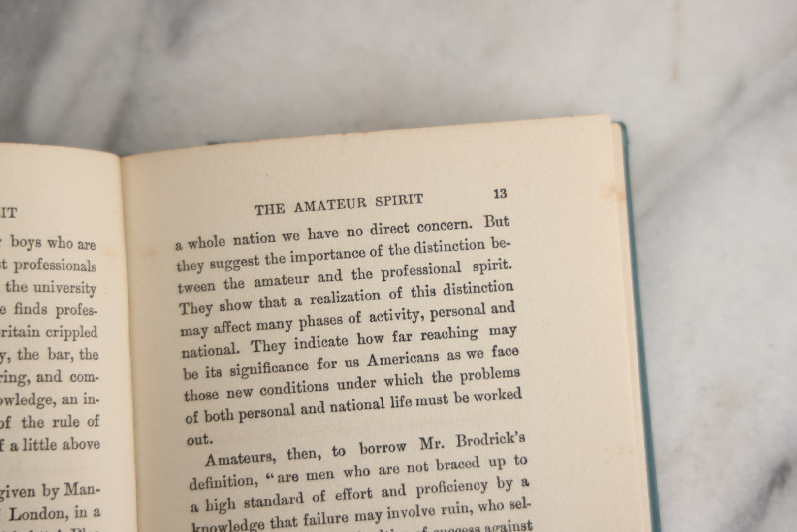 Lot 156 - "The Amateur Spirit" Antique Essay Book By Bliss Perry, On Love, Integrity, And Personal Fulfillment, Houghton Mifflin Company, Publishers, Boston And New York, 1915