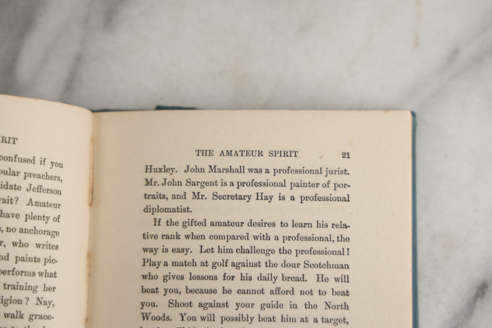 Lot 156 - "The Amateur Spirit" Antique Essay Book By Bliss Perry, On Love, Integrity, And Personal Fulfillment, Houghton Mifflin Company, Publishers, Boston And New York, 1915