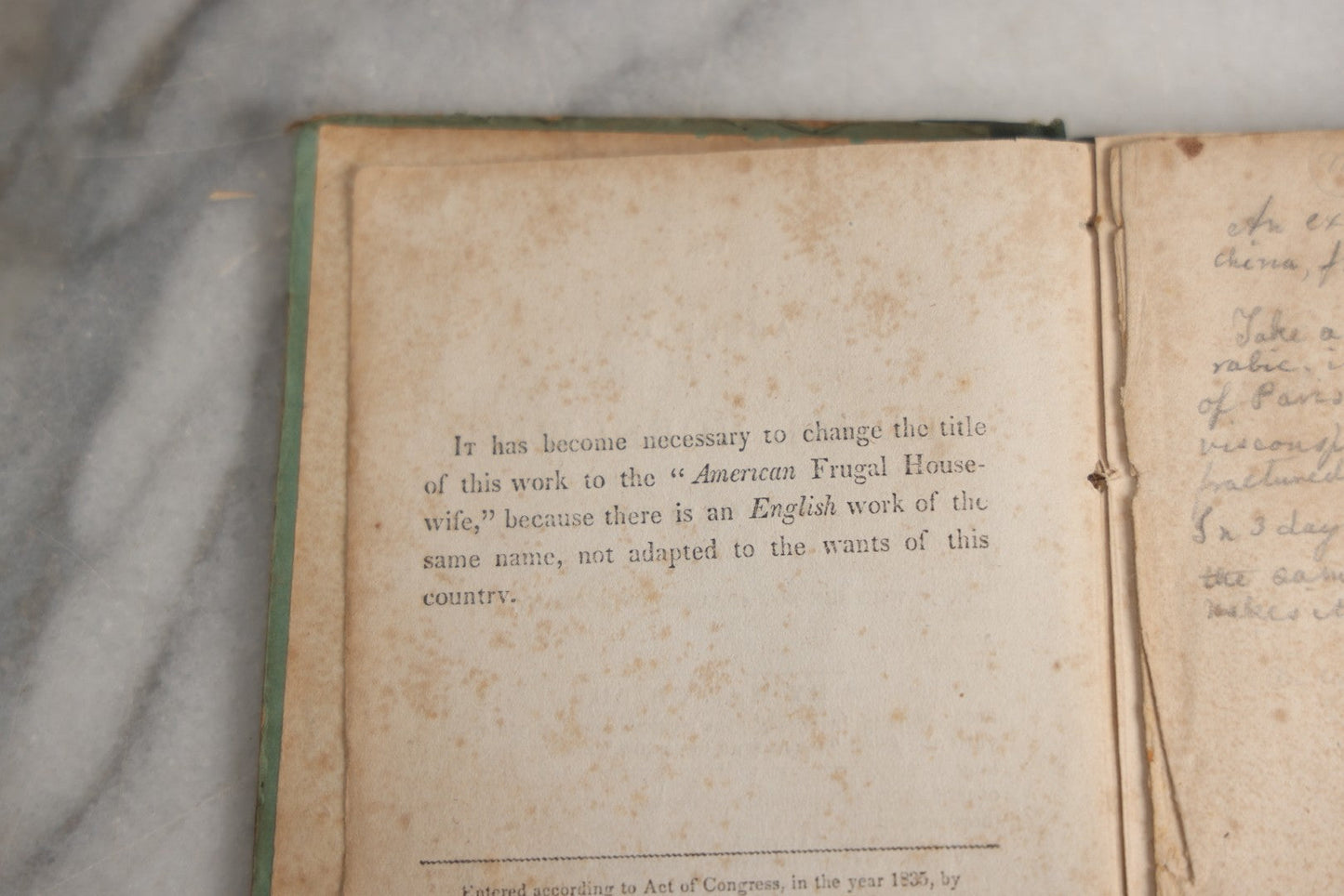 Lot 163 - "The American Frugal Housewife" Antique Household Economy Book By Mrs. Child, Illustrated With Meat Cut Diagrams For Mutton, Pork, Veal, And Beef, Samuel S. & William Wood, Publishers, New York, 1833