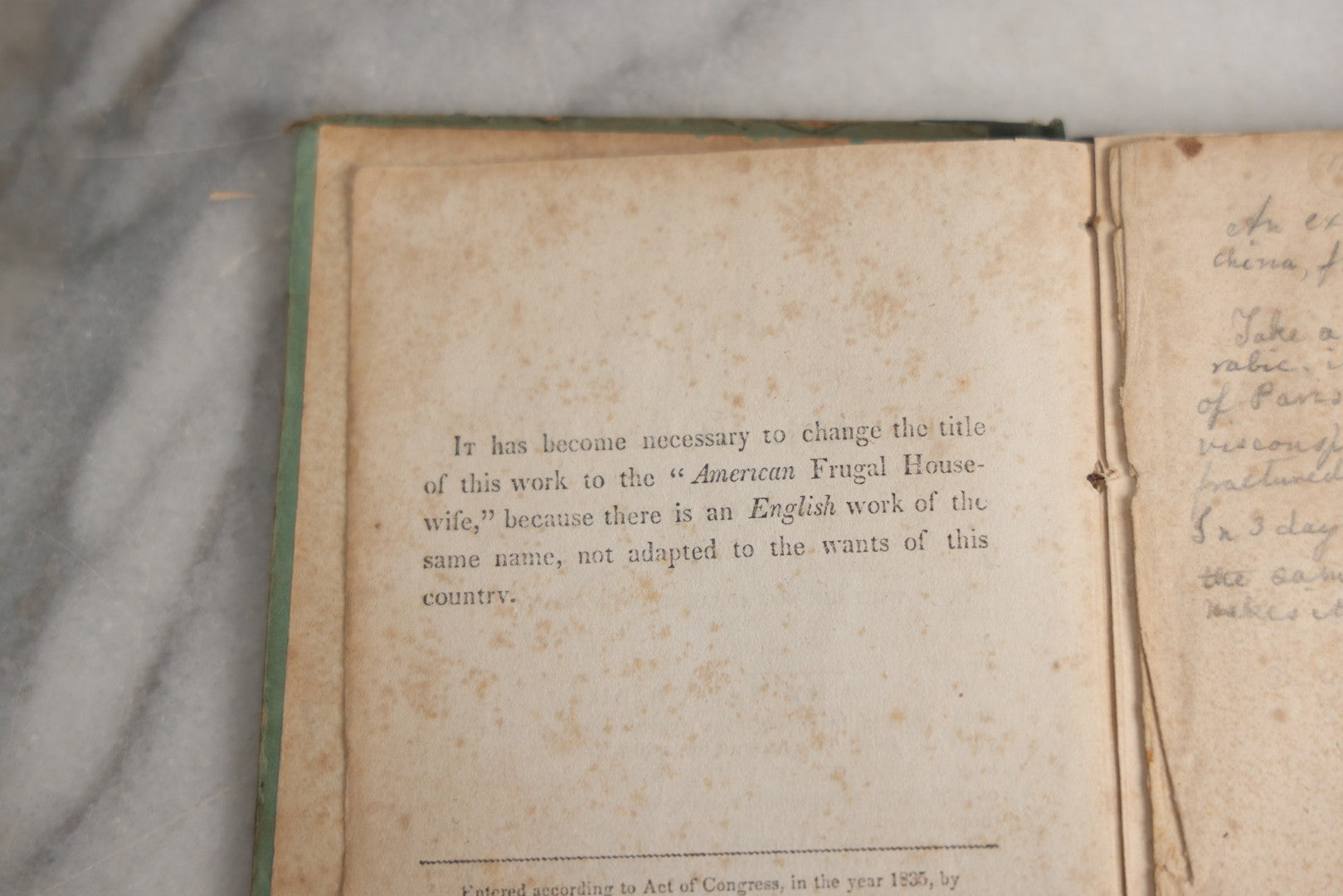 Lot 163 - "The American Frugal Housewife" Antique Household Economy Book By Mrs. Child, Illustrated With Meat Cut Diagrams For Mutton, Pork, Veal, And Beef, Samuel S. & William Wood, Publishers, New York, 1833