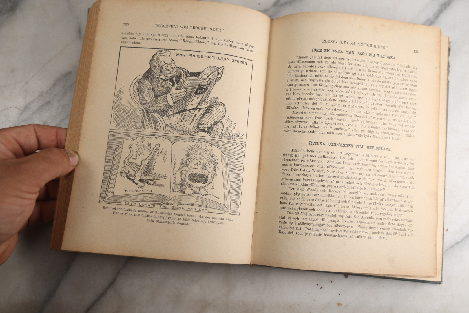 Lot 173 - "Roosevelt's Jagt-Äfventyr I Afrikas Vildmarken" (“Roosevelt’S Hunting Adventures In Africa’S Wilderness”) Antique Swedish Language Big Game Hunting & Exploration Book By Professor Axel Lundeberg, J.T. Moss, Publisher, 1909, Note Wear