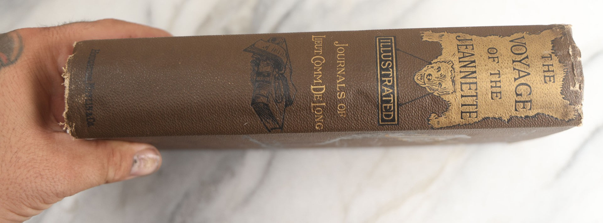 Lot 174 - "The Voyage Of The Jeannette" Antique Polar Exploration Book By George W. De Long, Lieutenant-Commander U.S.N., Edited By Emma De Long, Illustrated With Two Steel Portraits, Maps, And Engravings, Houghton, Mifflin And Company, Boston, 1883