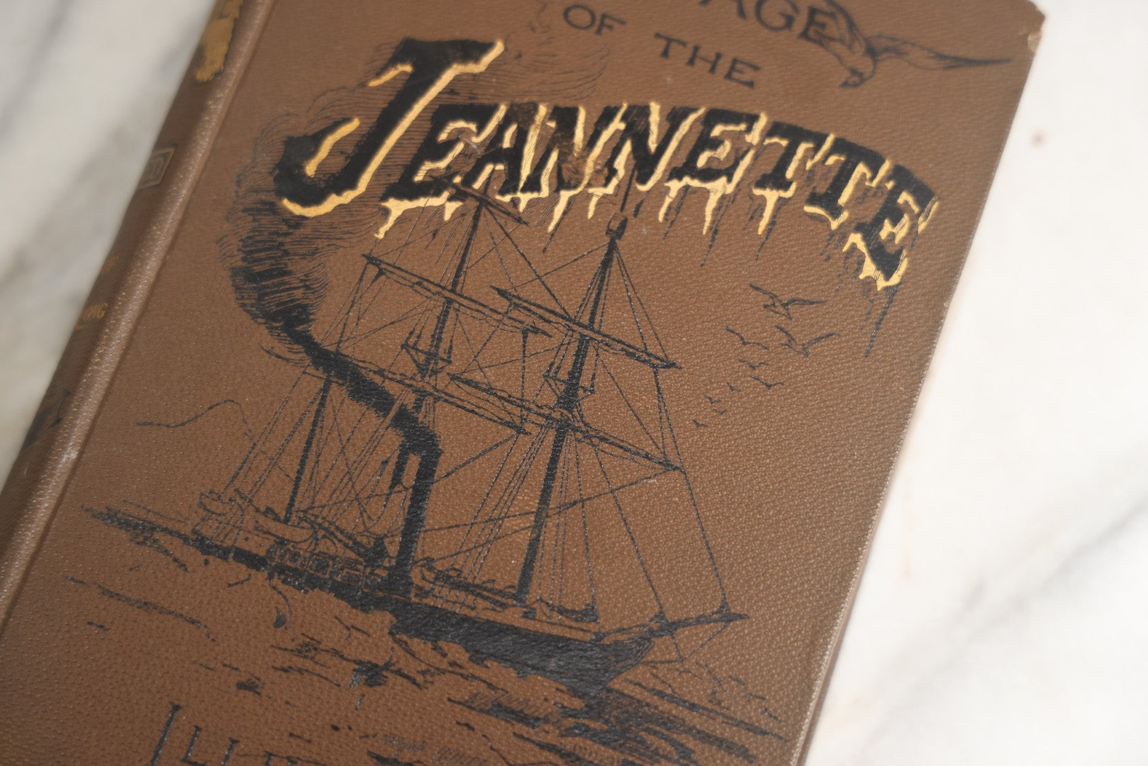 Lot 174 - "The Voyage Of The Jeannette" Antique Polar Exploration Book By George W. De Long, Lieutenant-Commander U.S.N., Edited By Emma De Long, Illustrated With Two Steel Portraits, Maps, And Engravings, Houghton, Mifflin And Company, Boston, 1883
