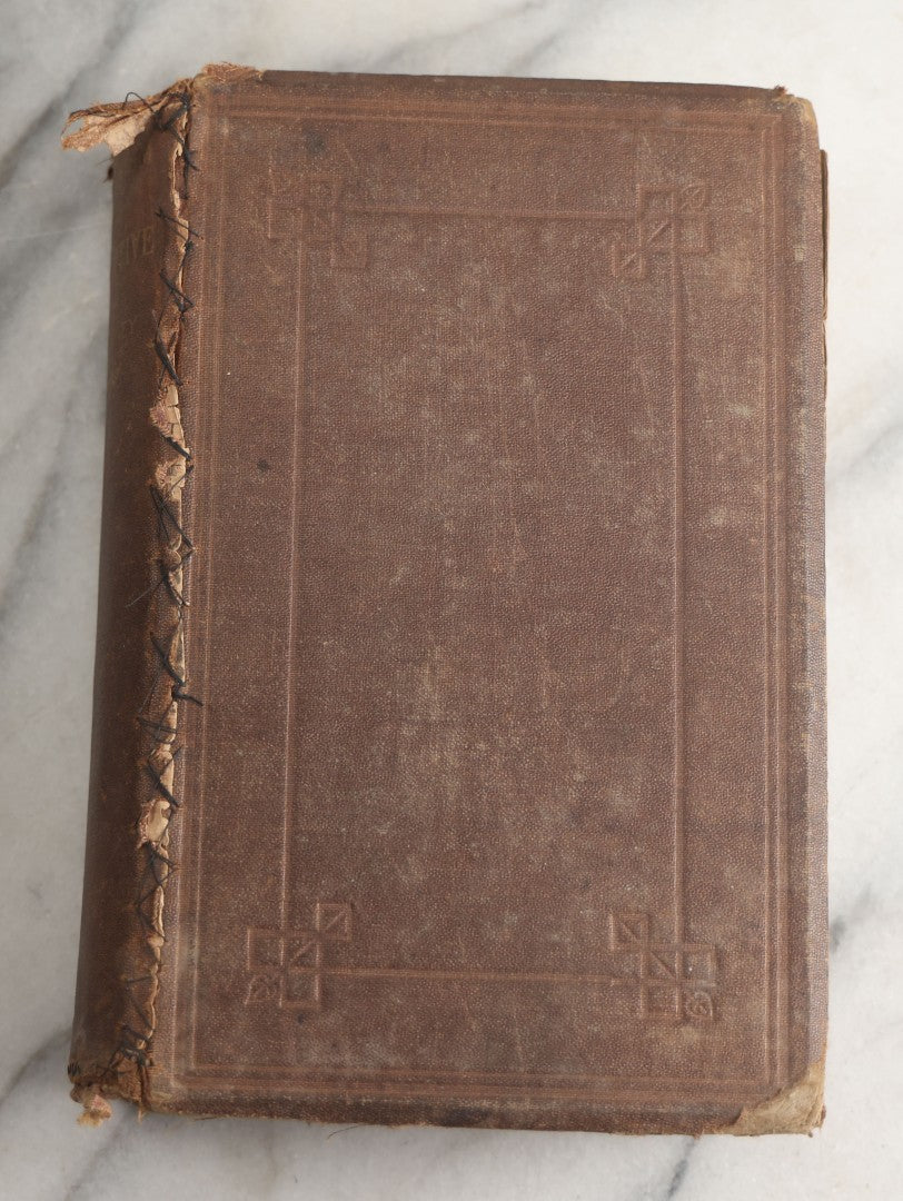 Lot 177 - "Catechism Of The Locomotive" Antique Railroad Engineering Book By Matthias Nace Forney, Brown Cloth Boards With Gilt Spine Titles, Note Significant Wear To Spine And Edges, Title Page Missing, Circa Late 19th Century