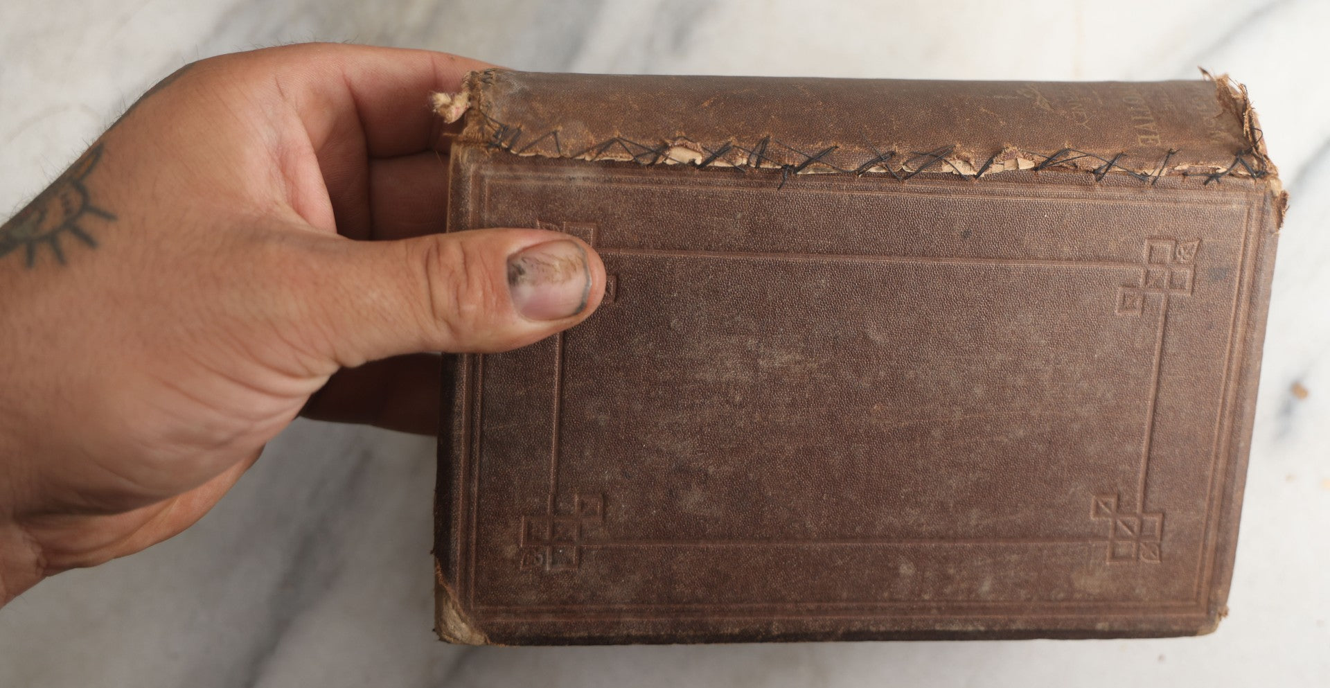 Lot 177 - "Catechism Of The Locomotive" Antique Railroad Engineering Book By Matthias Nace Forney, Brown Cloth Boards With Gilt Spine Titles, Note Significant Wear To Spine And Edges, Title Page Missing, Circa Late 19th Century