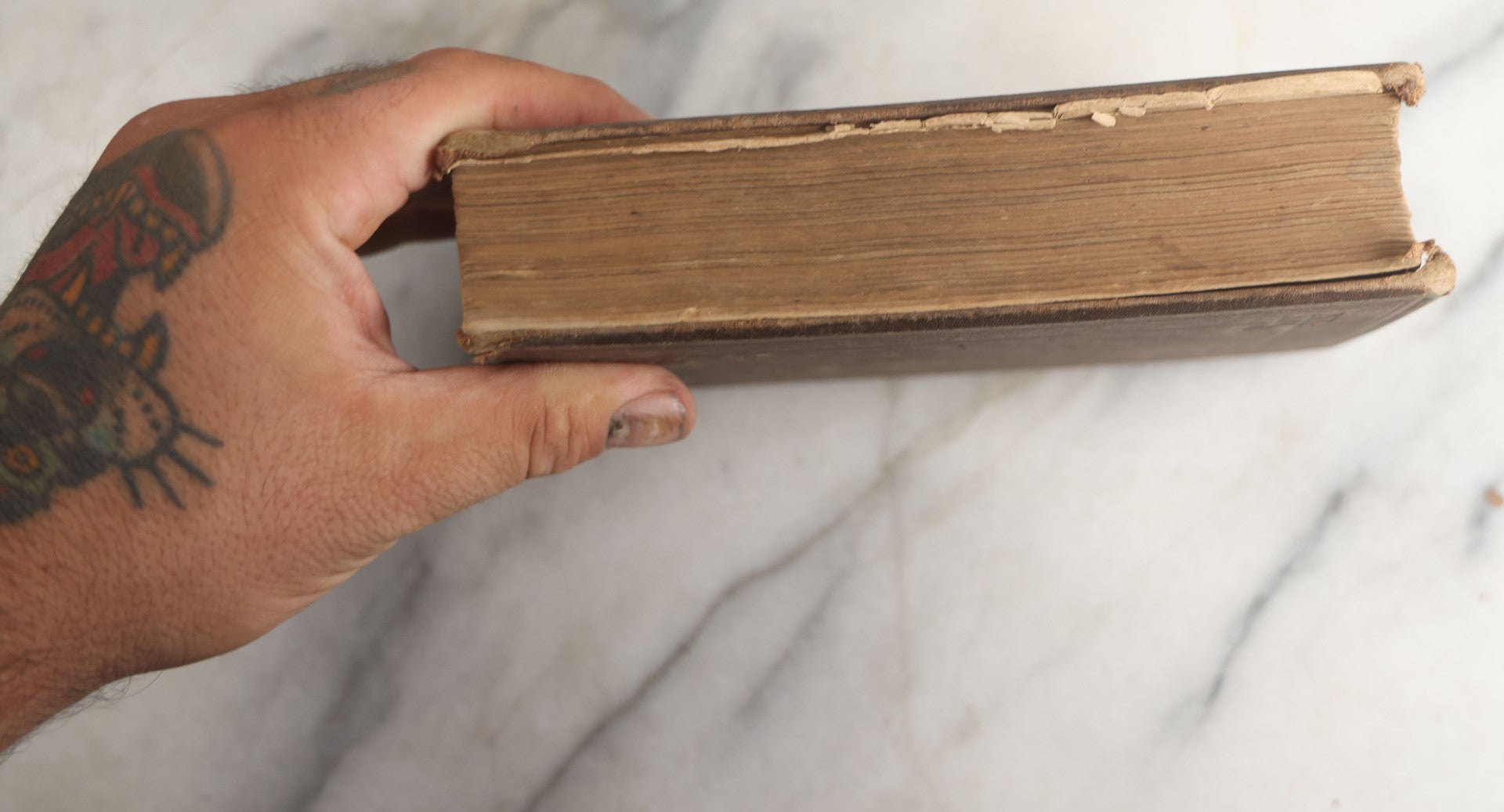 Lot 177 - "Catechism Of The Locomotive" Antique Railroad Engineering Book By Matthias Nace Forney, Brown Cloth Boards With Gilt Spine Titles, Note Significant Wear To Spine And Edges, Title Page Missing, Circa Late 19th Century