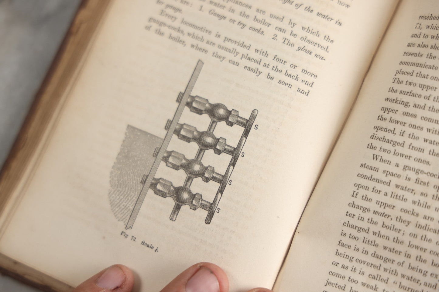 Lot 177 - "Catechism Of The Locomotive" Antique Railroad Engineering Book By Matthias Nace Forney, Brown Cloth Boards With Gilt Spine Titles, Note Significant Wear To Spine And Edges, Title Page Missing, Circa Late 19th Century