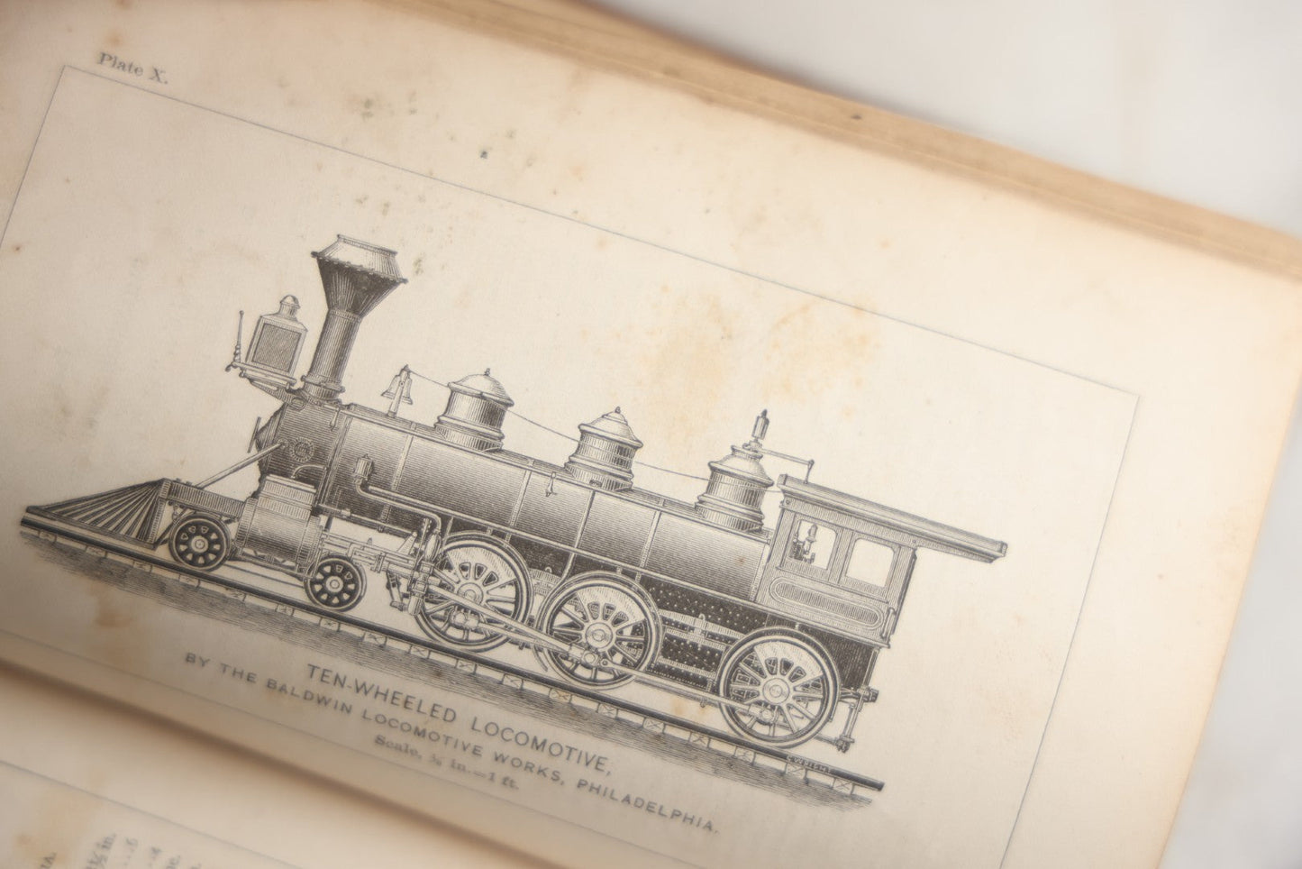 Lot 177 - "Catechism Of The Locomotive" Antique Railroad Engineering Book By Matthias Nace Forney, Brown Cloth Boards With Gilt Spine Titles, Note Significant Wear To Spine And Edges, Title Page Missing, Circa Late 19th Century