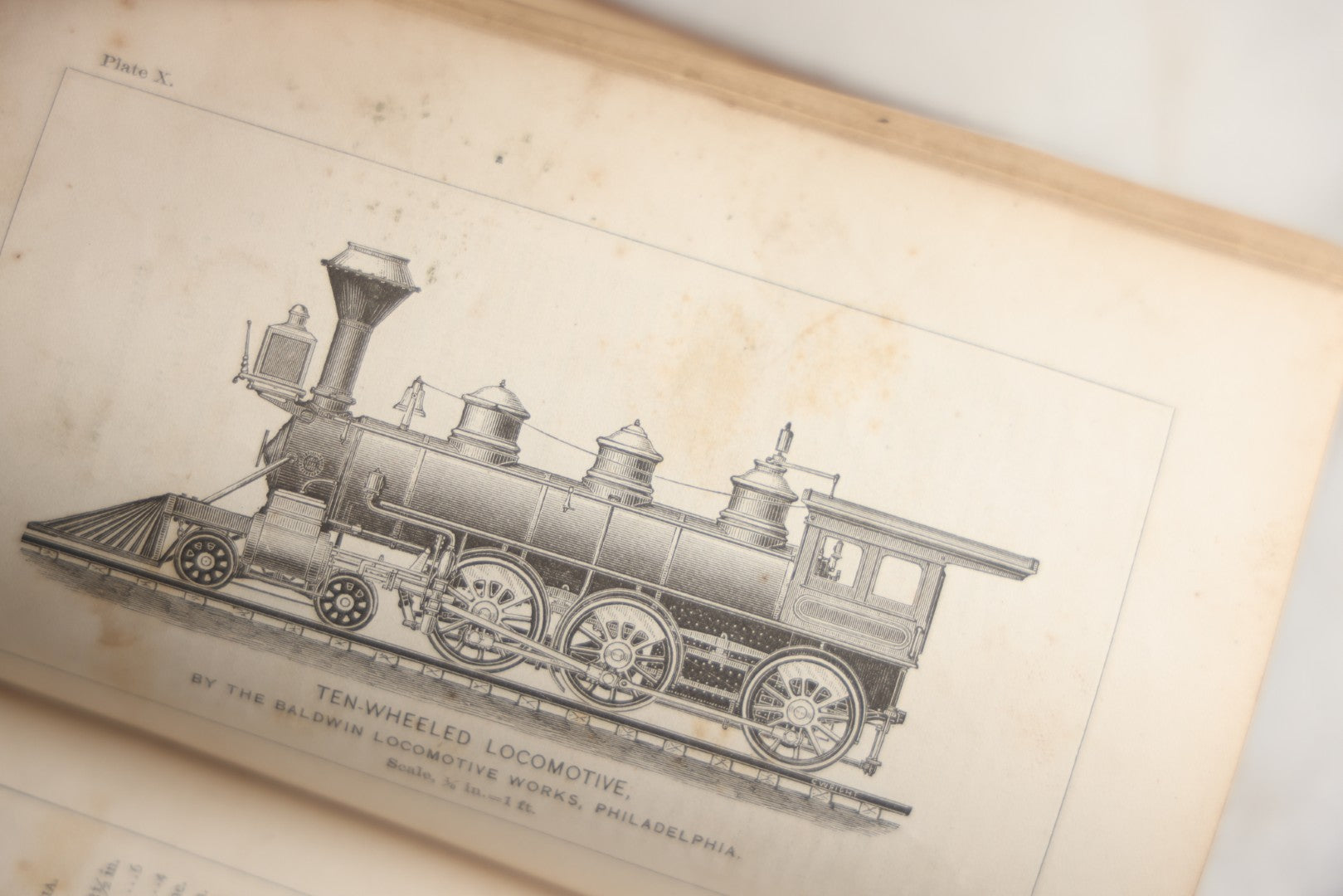Lot 177 - "Catechism Of The Locomotive" Antique Railroad Engineering Book By Matthias Nace Forney, Brown Cloth Boards With Gilt Spine Titles, Note Significant Wear To Spine And Edges, Title Page Missing, Circa Late 19th Century