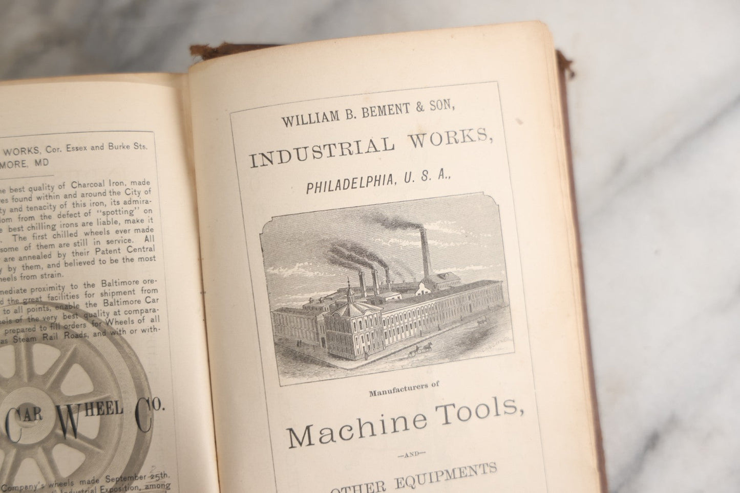 Lot 177 - "Catechism Of The Locomotive" Antique Railroad Engineering Book By Matthias Nace Forney, Brown Cloth Boards With Gilt Spine Titles, Note Significant Wear To Spine And Edges, Title Page Missing, Circa Late 19th Century