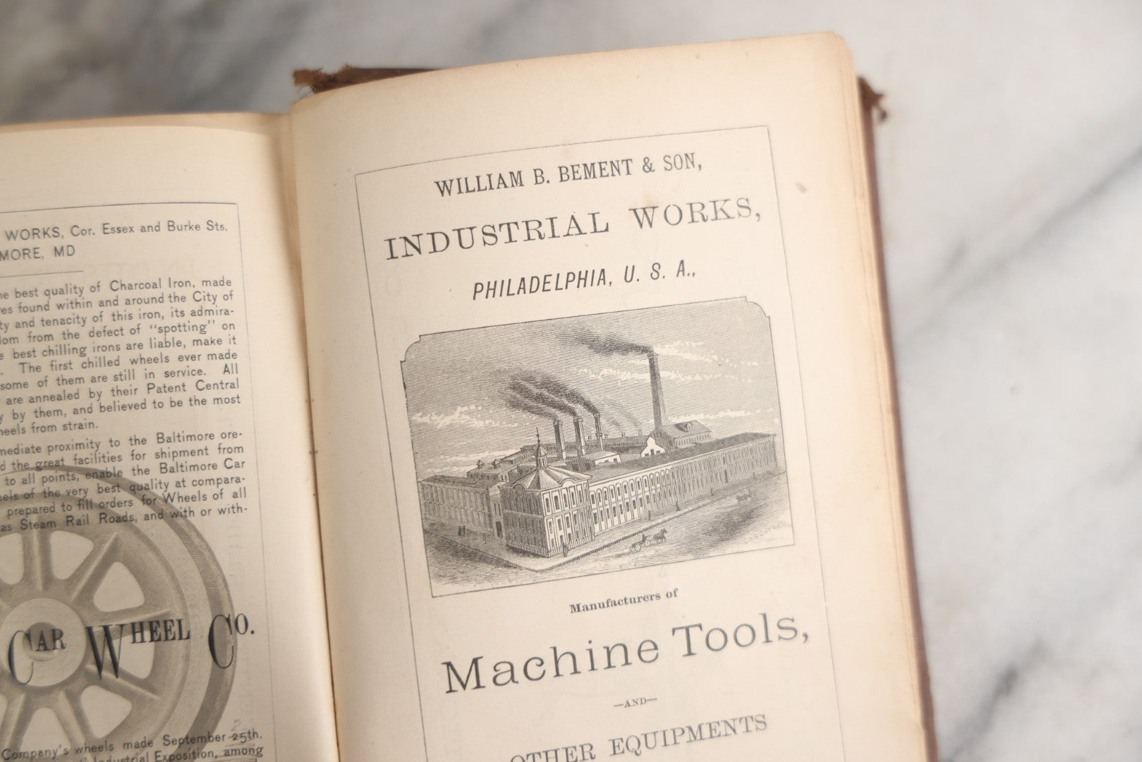 Lot 177 - "Catechism Of The Locomotive" Antique Railroad Engineering Book By Matthias Nace Forney, Brown Cloth Boards With Gilt Spine Titles, Note Significant Wear To Spine And Edges, Title Page Missing, Circa Late 19th Century