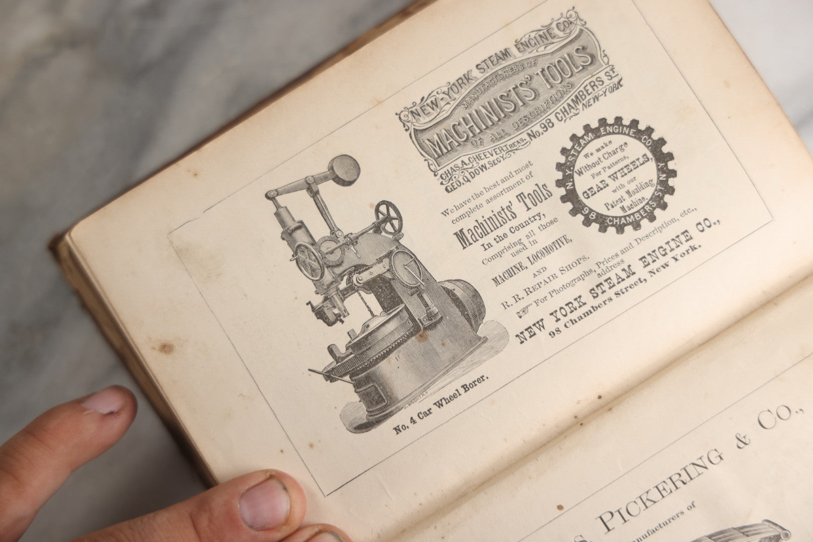 Lot 177 - "Catechism Of The Locomotive" Antique Railroad Engineering Book By Matthias Nace Forney, Brown Cloth Boards With Gilt Spine Titles, Note Significant Wear To Spine And Edges, Title Page Missing, Circa Late 19th Century