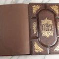 Lot 181 - "Life Of Christ" Antique Salesman’s Dummy Book By Rev. John Fleetwood, D.D., Profusely Illustrated With Engraved Plates, Ornate Gilt-Embossed Leather Boards With Decorative Spine And Sample Bindings, Bradley & Co., Philadelphia, 1870