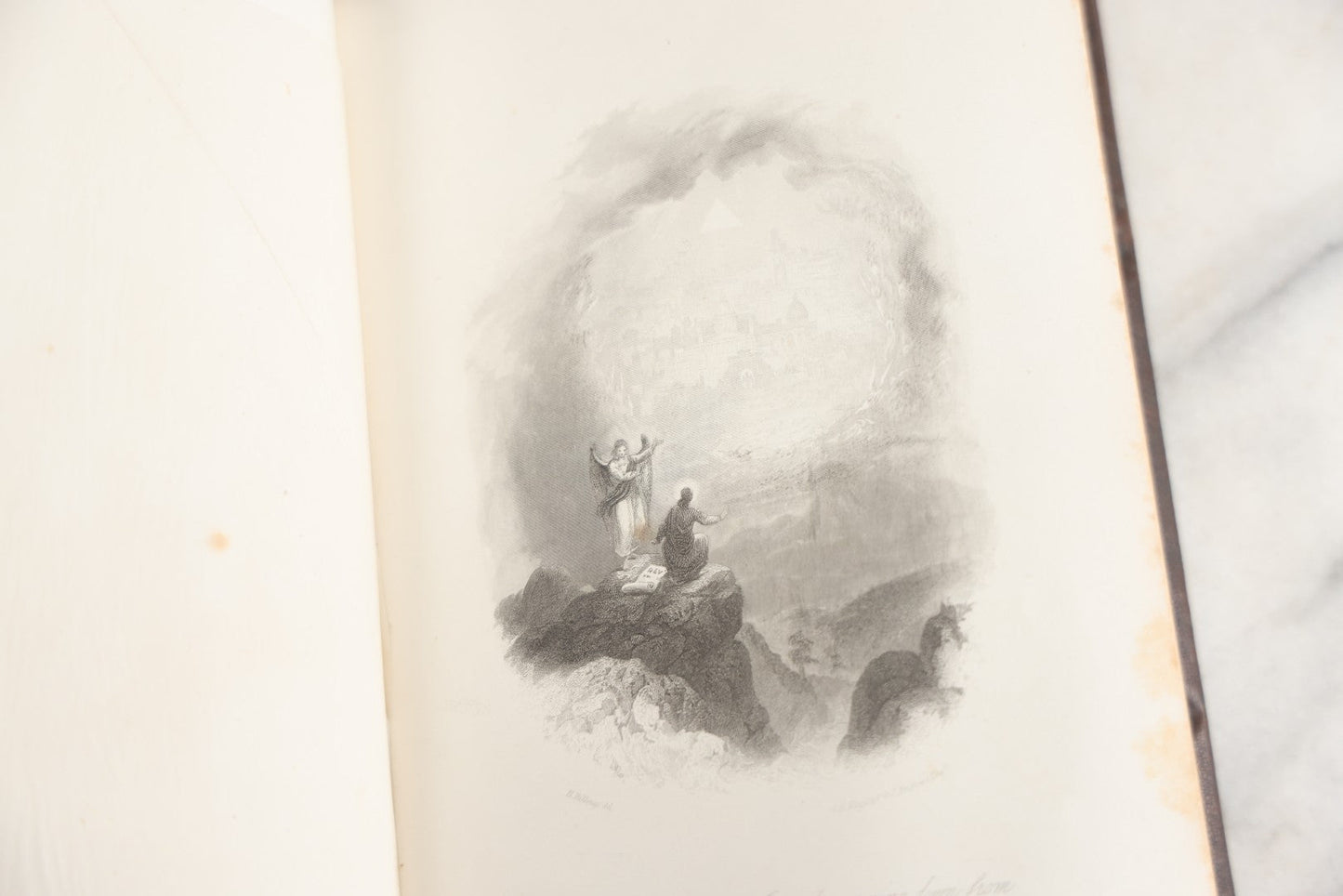 Lot 181 - "Life Of Christ" Antique Salesman’S Dummy Book By Rev. John Fleetwood, D.D., Profusely Illustrated With Engraved Plates, Ornate Gilt-Embossed Leather Boards With Decorative Spine And Sample Bindings, Bradley & Co., Philadelphia, 1870