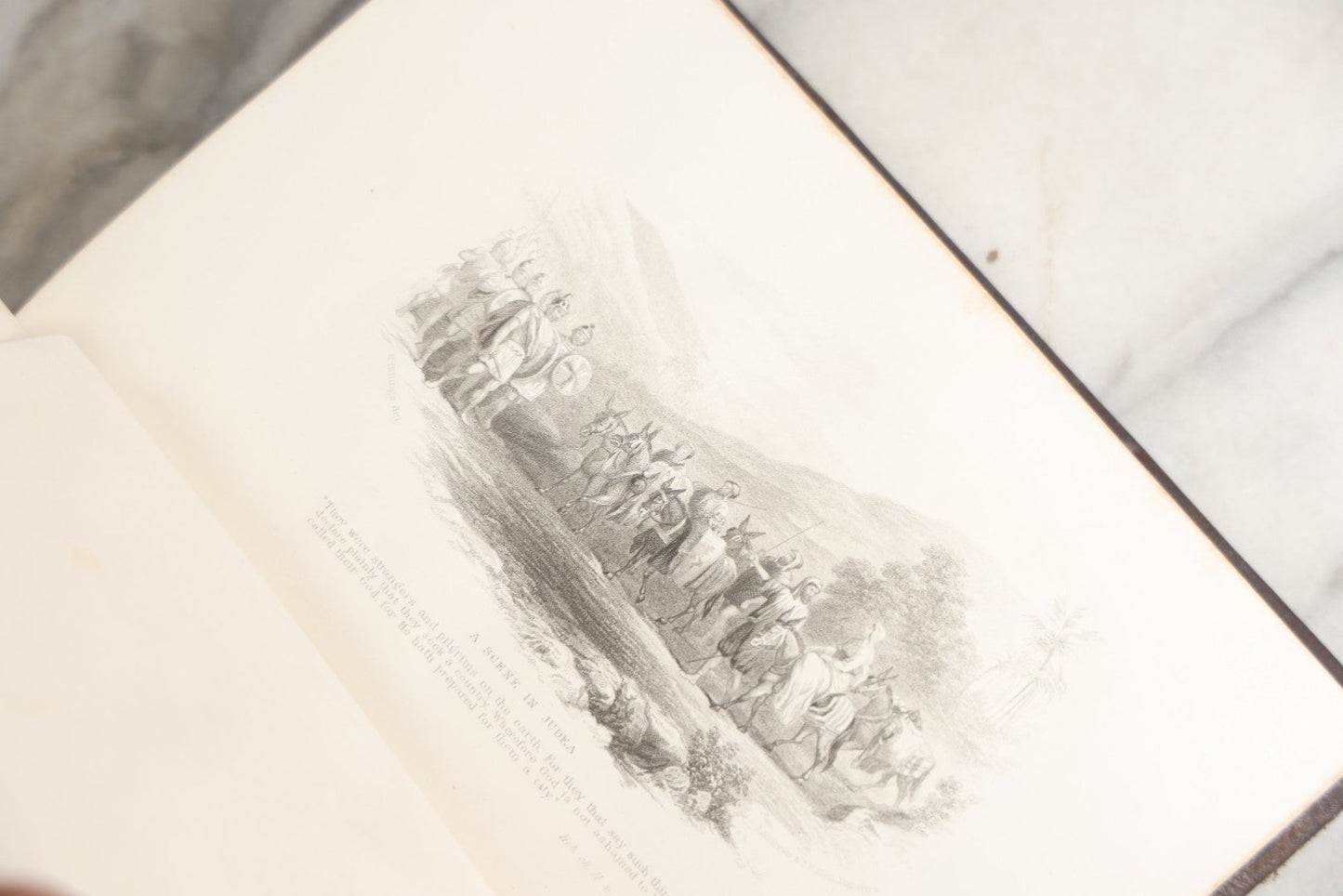 Lot 181 - "Life Of Christ" Antique Salesman’S Dummy Book By Rev. John Fleetwood, D.D., Profusely Illustrated With Engraved Plates, Ornate Gilt-Embossed Leather Boards With Decorative Spine And Sample Bindings, Bradley & Co., Philadelphia, 1870