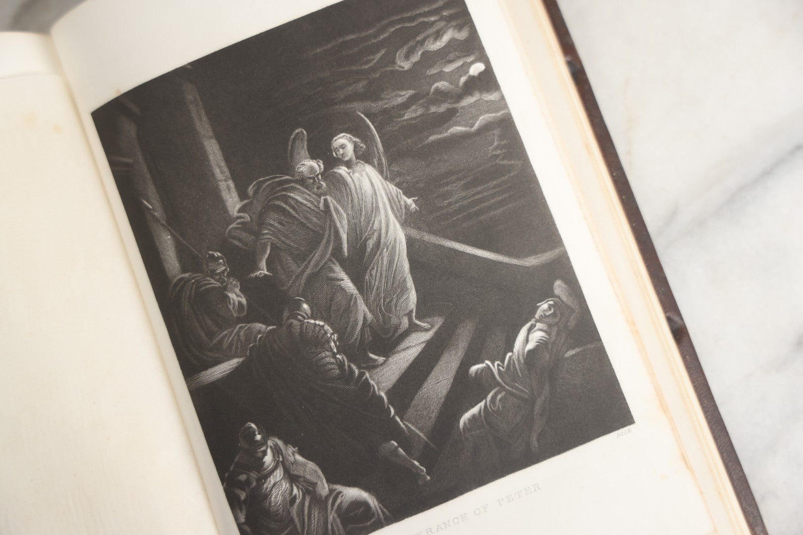 Lot 181 - "Life Of Christ" Antique Salesman’S Dummy Book By Rev. John Fleetwood, D.D., Profusely Illustrated With Engraved Plates, Ornate Gilt-Embossed Leather Boards With Decorative Spine And Sample Bindings, Bradley & Co., Philadelphia, 1870