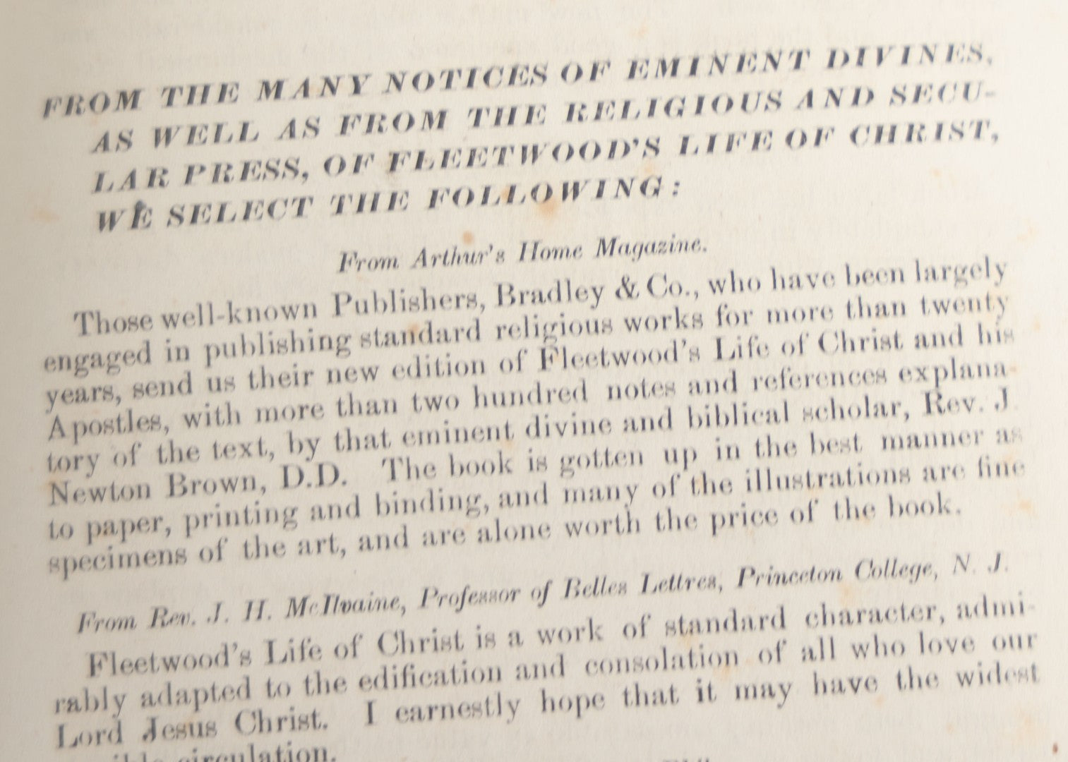 Lot 181 - "Life Of Christ" Antique Salesman’S Dummy Book By Rev. John Fleetwood, D.D., Profusely Illustrated With Engraved Plates, Ornate Gilt-Embossed Leather Boards With Decorative Spine And Sample Bindings, Bradley & Co., Philadelphia, 1870