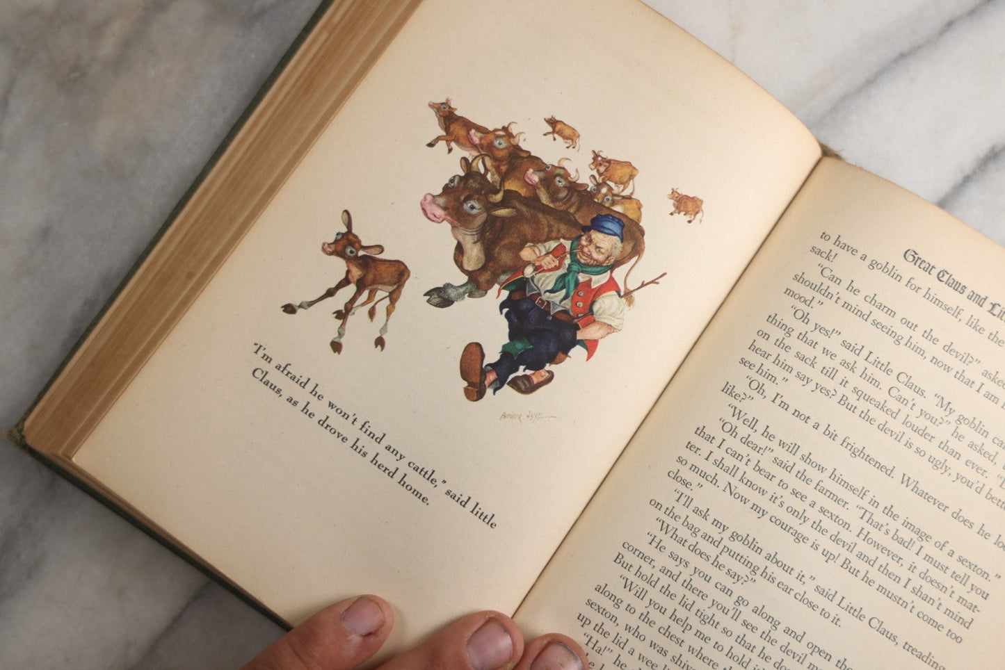 Lot 186 - "Andersen’S Fairy Tales" Vintage Book By Hans Christian Andersen, Translated By Mrs. E. V. Lucas And Mrs. H. B. Paull, Illustrated By Arthur Szyk, Published By Grosset & Dunlap, New York., 1945