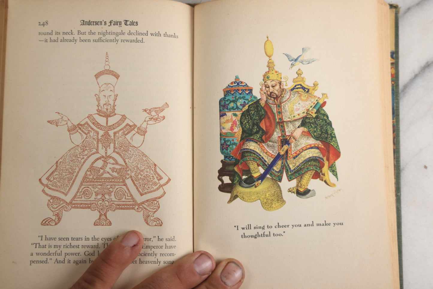 Lot 186 - "Andersen’S Fairy Tales" Vintage Book By Hans Christian Andersen, Translated By Mrs. E. V. Lucas And Mrs. H. B. Paull, Illustrated By Arthur Szyk, Published By Grosset & Dunlap, New York., 1945