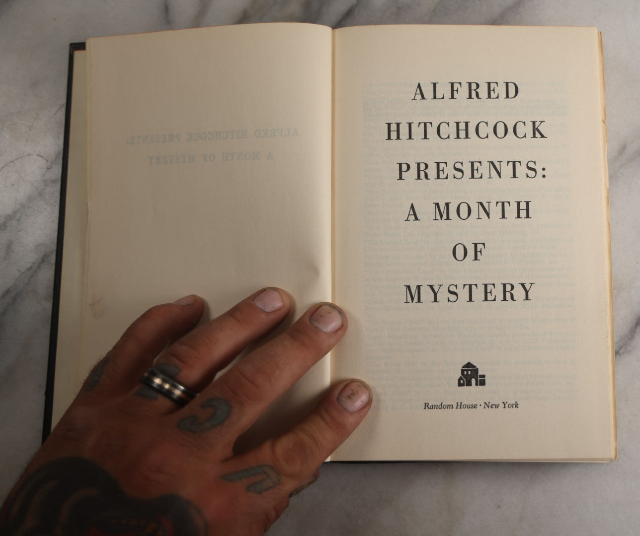 Lot 187 - "Alfred Hitchcock Presents: A Month Of Mystery," Vintage Book Published By Random House, New York, 1960s
