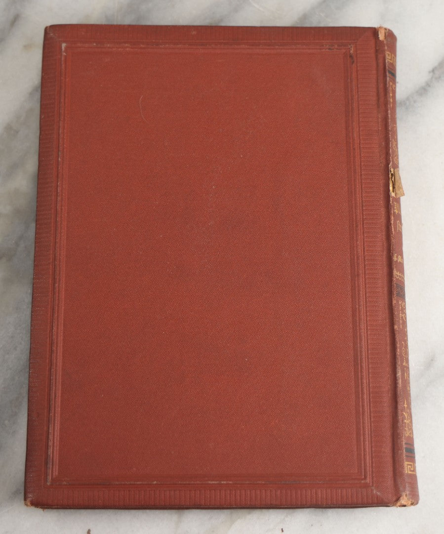 Lot 189 - "Die Plauderstunden" (“The Chatting Hours: Twelve Tales For Older Youth”) Antique German Language Children's Book By Lina Morgenstern, Ferdinand Hirt & Sons, Publishers, Leipzig, 1874, Note Cover Boards Warped