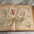 Lot 190 - Antique German Illustrated Religious Book Including Scraps Found In Its Pages, Craft Grade Condition