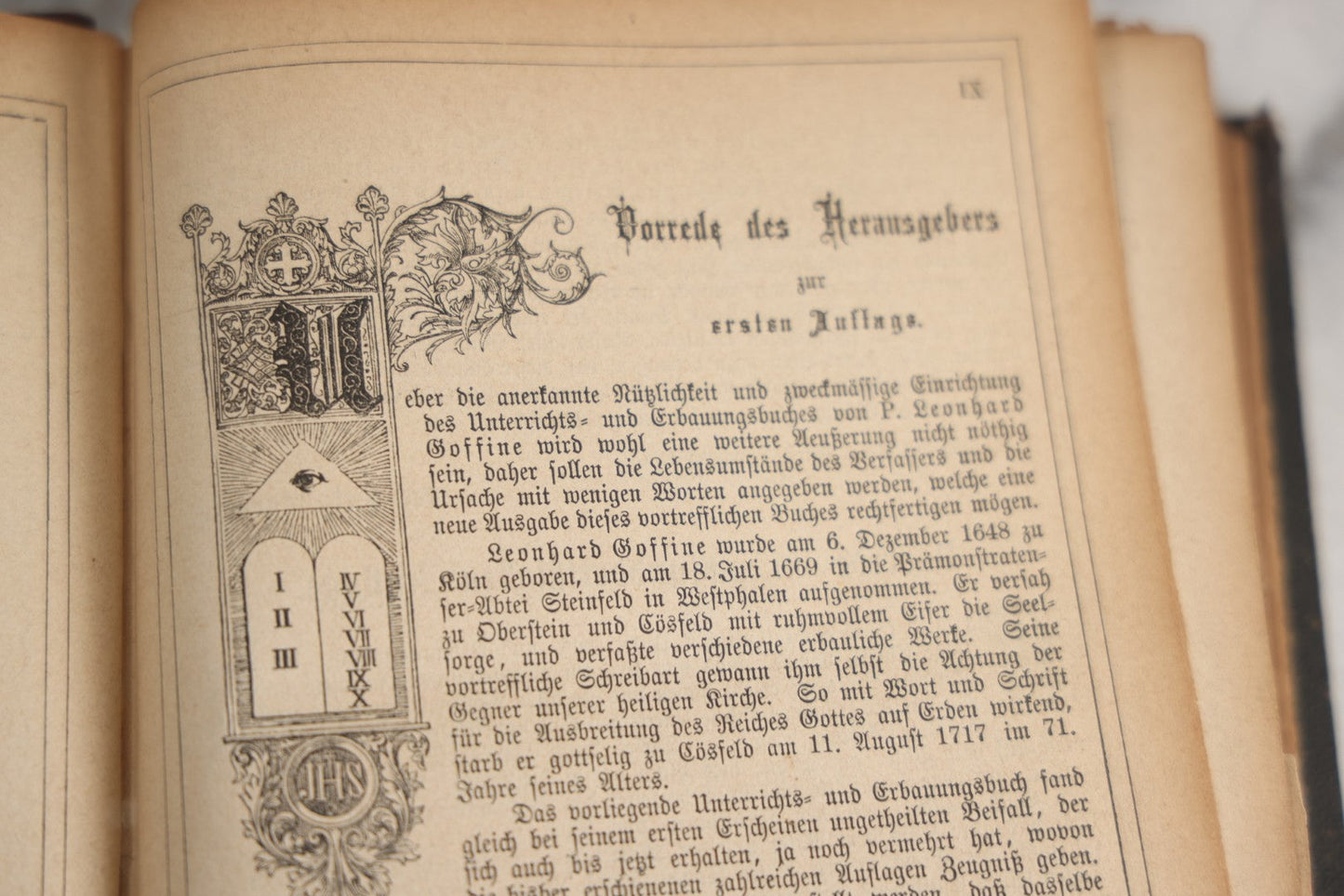Lot 190 - Antique German Illustrated Religious Book Including Scraps Found In Its Pages, Craft Grade Condition