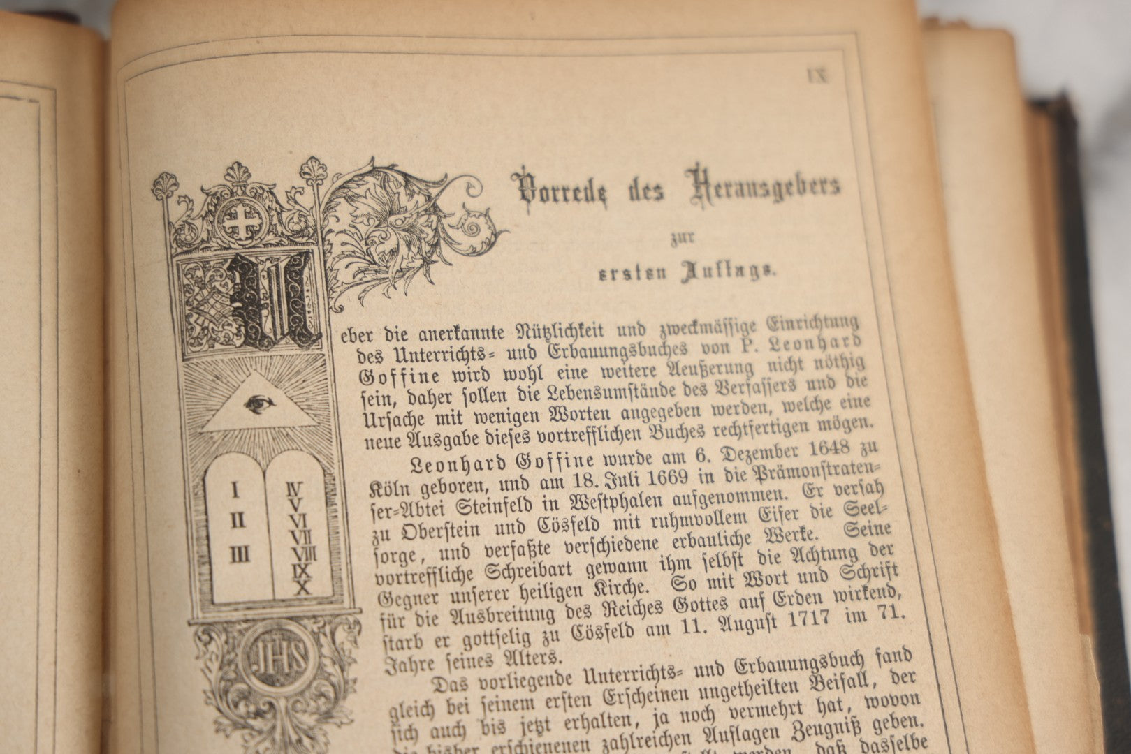 Lot 190 - Antique German Illustrated Religious Book Including Scraps Found In Its Pages, Craft Grade Condition