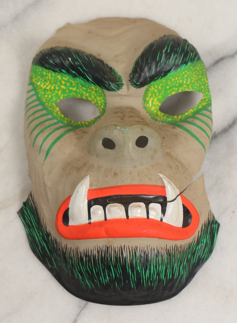 Lot 196 - Vintage Ben Cooper Hairy & Scary Halloween Costume In Box, Werewolf, With Partial Mask, Plastic Costume, Ben Cooper Inc., Brooklyn, New York, 1978, Note Mask Badly Damaged