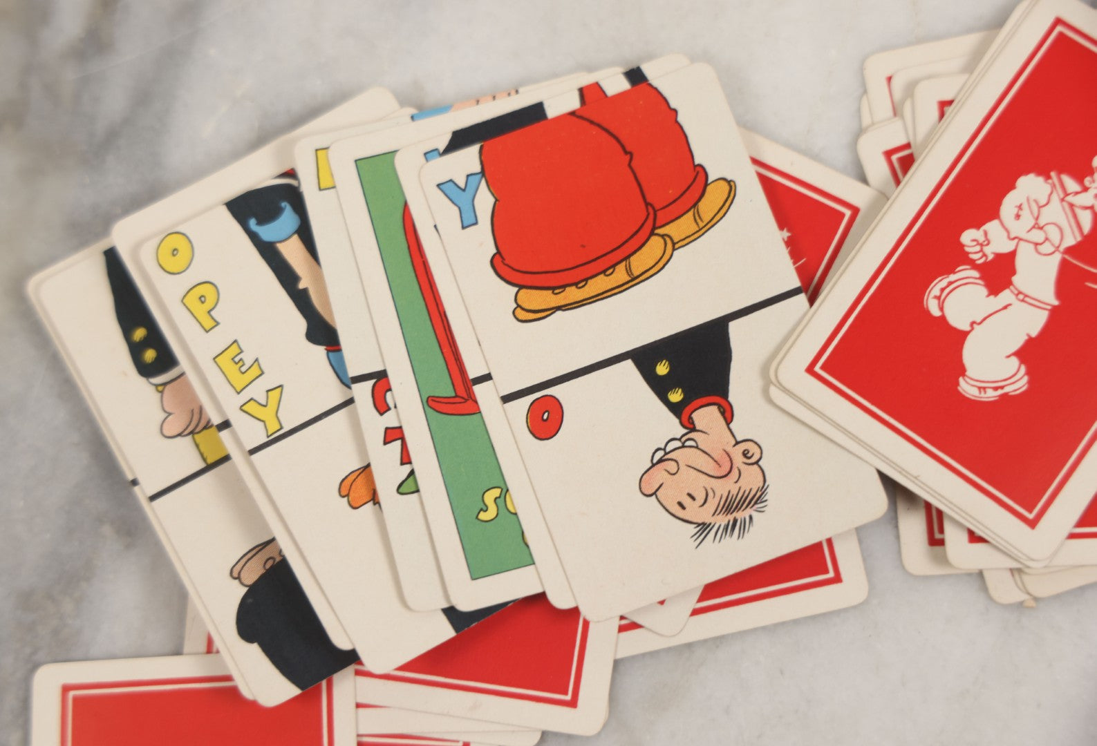Lot 199 - Vintage Popeye Playing Card Game, Copyright 1934 King Features Syndicate, Inc., New York, N.Y., Made In U.S.A By Whitman Publishing Co.