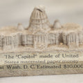 Lot 201 - Vintage United States Capitol Building Made Of Macerated Paper Currency, Estimated Value Of Money Used $10,000