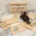 Lot 210 - Antique "Proof Of Life" Lot Of The Pinkham Family Containing Human Hair Keepsakes, Various Ephemera, Notes, In Ruth Hawthorne Candies Box