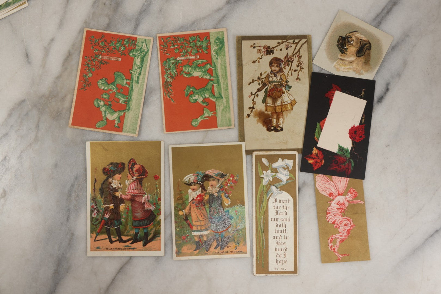 Lot 253 - Grouping Of Approximately 65 Antique Lithgraphed Trade Cards, Including Mechanical Paper Card, Various Advertisements