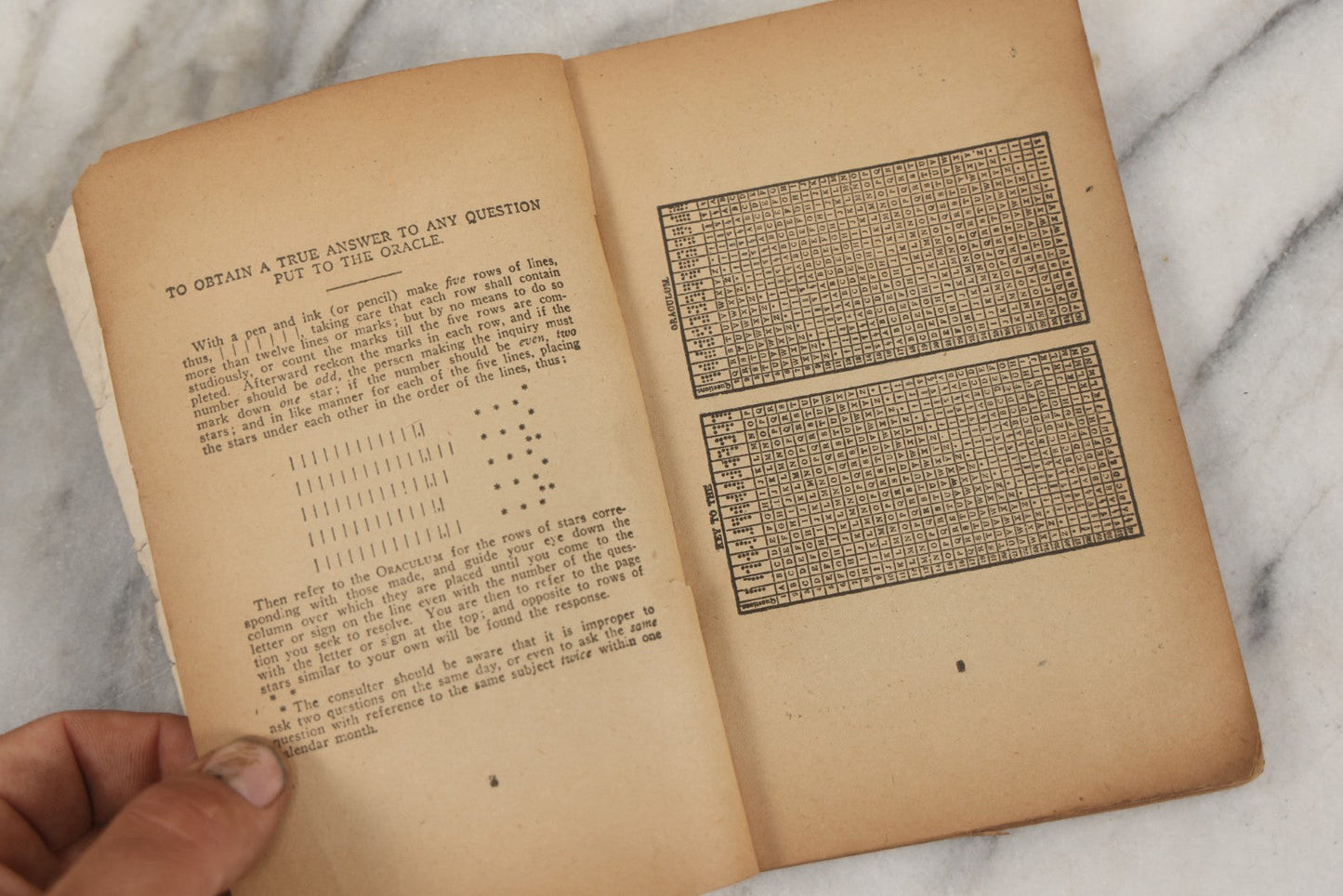 Lot 265 - "Napoleon's Lucky Dream Book Oraculum And Book Of Fate" Antique Paperback Book With Oracle Chart, Fortune-Telling By Cards Instructions, I&M Ottenheimer, Publishers, Baltimore