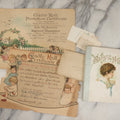 Lot 269 - Antique "Proof Of Life" Lot, Including Baby Book, Illustrated Cradle Roll Certificates From The East Baptist Sunday School, 1919, And Related Ephemera